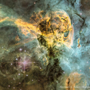 Keyhole Nebula, NGC 3372 (Hubble Palette, SHO)(CDK24,Cropped)