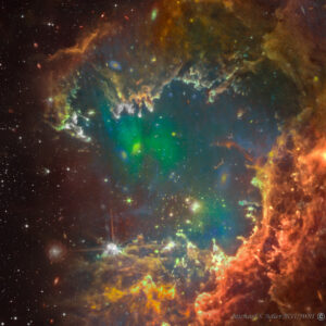 NGC 602, Small Magellanic Cloud, JWST