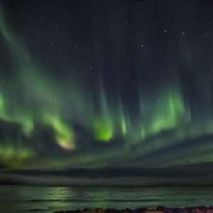 Aurora in Blonduos, Iceland, with Big Dipper
