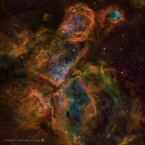 NGC 3372, NGC 3324 (DR350, CDK17 ) (Keyhole Crop)